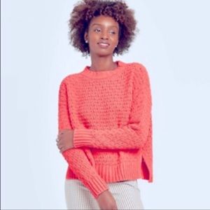 NWT coral cable knit sweater size Medium